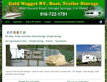 Tablet Screenshot of gold-nugget-rv-boat-storage.com